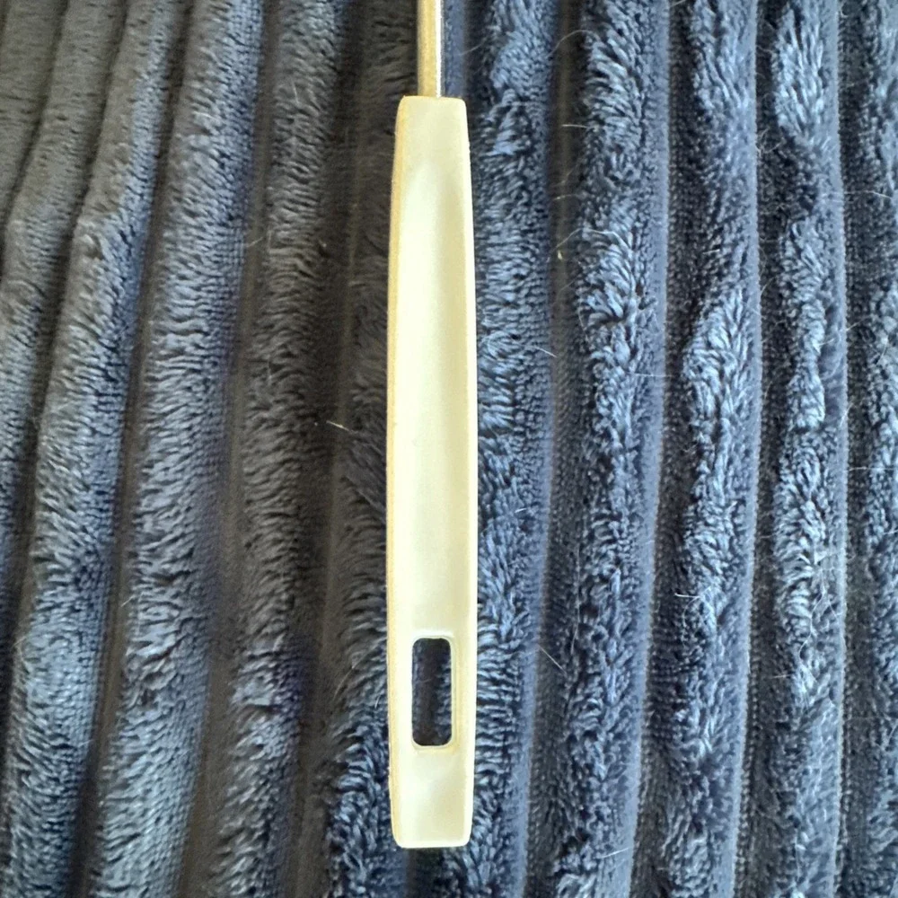 VTG Androck Chrome Plate Slotted Serving Spoon Utensil USA Stain Steel Prop